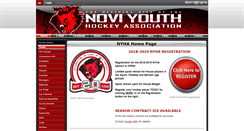Desktop Screenshot of noviyouthhockey.pucksystems.com